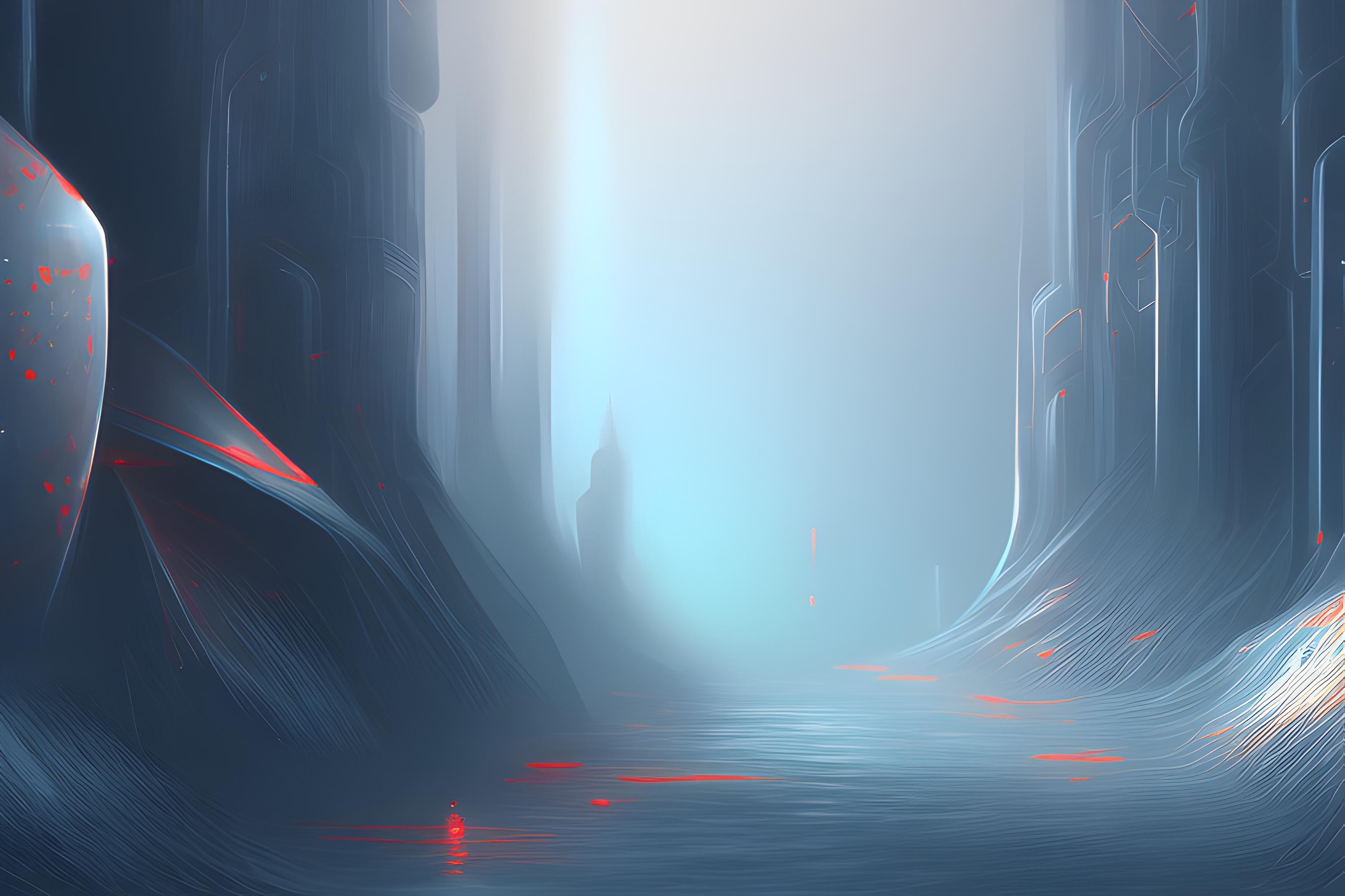 siyah üzerine parlak şekiller 
